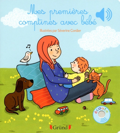 Mes premières comptines avec bébé - livre sonore avec 6 puces - dès 1 an - Image principale