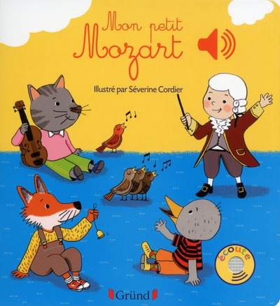 Mon petit mozart - livre sonore avec 6 puces - dès 1 an - Image principale