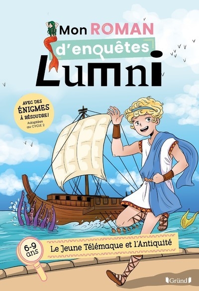 Mon roman d'enquêtes lumni - (6-9 ans) - le jeune télémaque et l'antiquité - Image principale