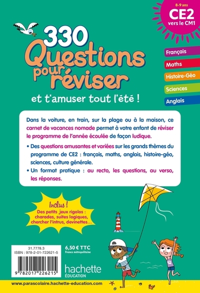 Reviser Questions Pour Réviser - Du Ce2 Au Cm1 - Cahier De Vacances 2025 ...