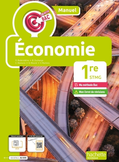 Objectif bac économie 1re stmg (manuel) - ed. 2024 - Image principale