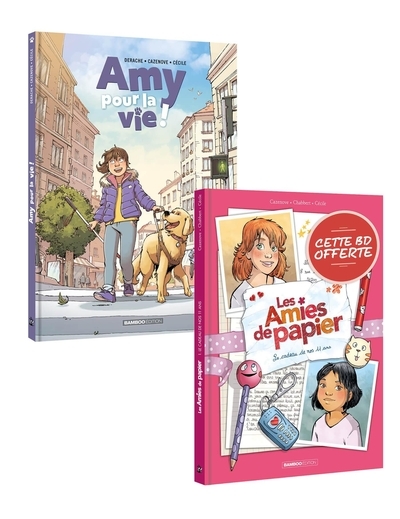 Amy pour la vie t01 + amies de papier t01 offert - pack promo 2025 - Image principale
