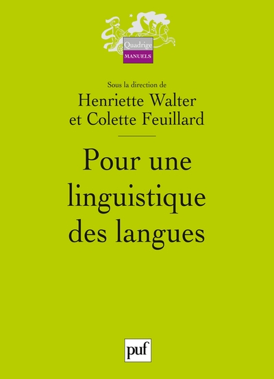 Pour une linguistique des langues - Image principale