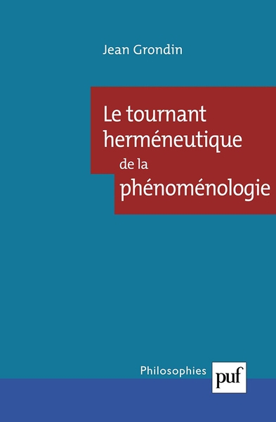 Le tournant herméneutique de la phénoménologie - Image principale