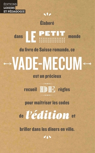 Le petit vade-mecum de l édition - Image principale