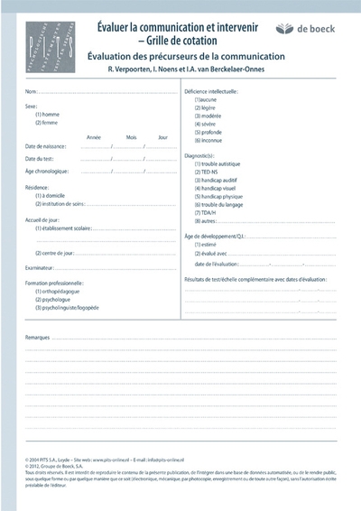 Évaluer la communication et intervenir : formulaire d'évaluation - Image principale