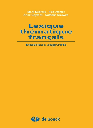 Lexique thématique français - Image principale