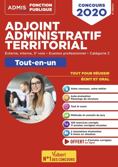 Concours adjoint administratif territorial - catégorie c - tout-en-un - Image principale