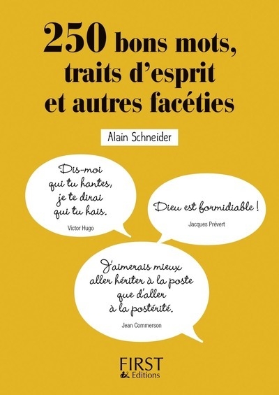 Petit livre - 250 bons mots, traits d'esprit et autres facéties - Image principale