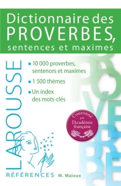 Dictionnaire des proverbes sentences et maximes - Image principale
