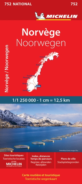 Carte nationale norvège / noorwegen - Image principale