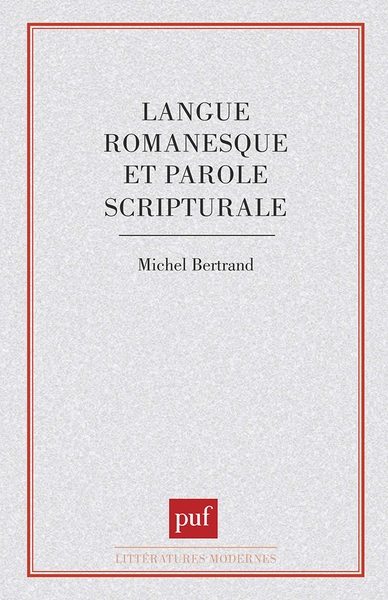 Langue romanesque et parole scripturale - Image principale