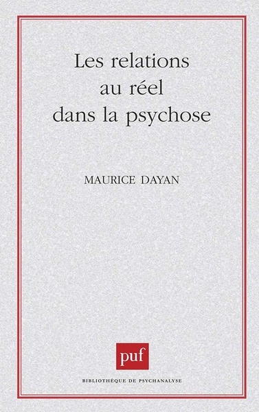 Les relations au réel dans la psychose - Image principale