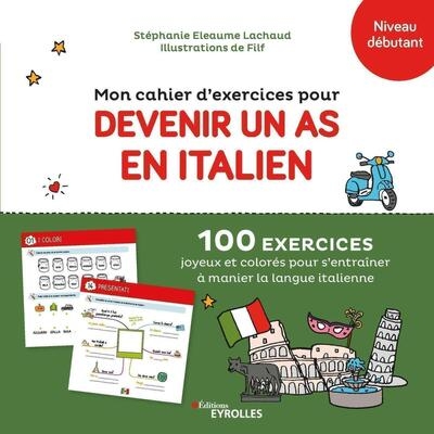 Mon cahier d'exercices pour devenir un as en italien - Image principale