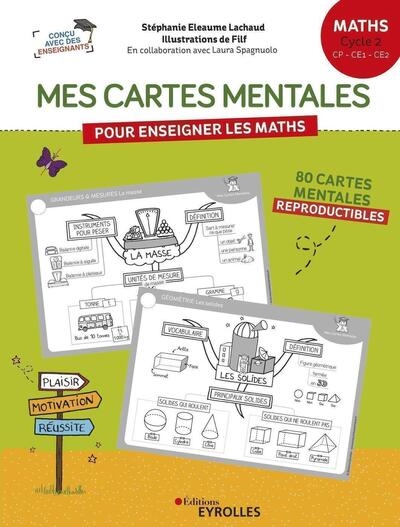 Mes cartes mentales pour enseigner les maths - cycle 2 : cp, ce1, ce2 - Image principale