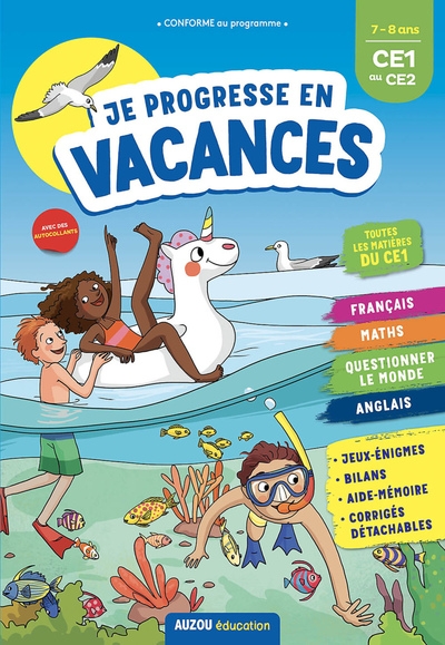 Je progresse en vacances ce1 au ce2 7-8 ans - Image principale