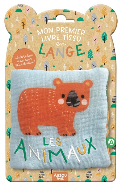 Mon premier livre tissu en lange - les animaux - Image principale