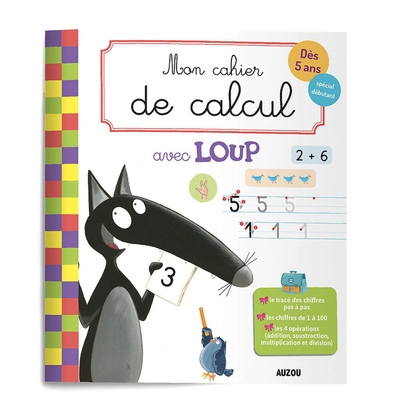 Mon cahier de calcul avec loup - Image principale