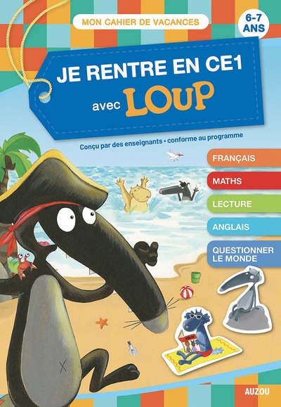Mon cahier loup en vacances - du cp au ce1 - 2026 - Image principale
