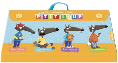 Ma valisette d'éveil p'tit loup - formes, couleurs, chiffres, contraires - Image principale