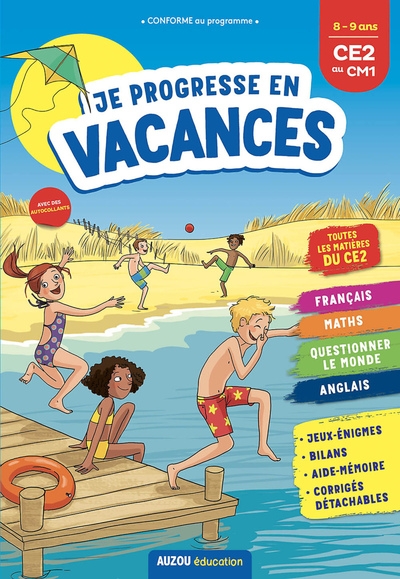Je progresse en vacances ce2 au cm1 8-9 ans - Image principale