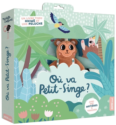 Ou va petit-singe ? - livre tissu - Image principale