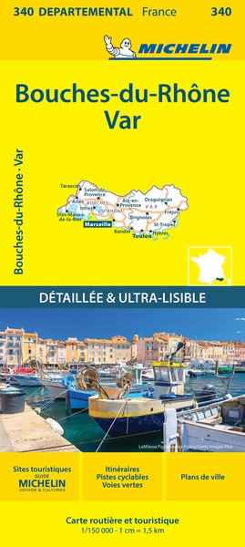 Carte départementale bouches-du-rhône, var - Image principale
