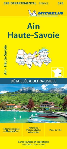 Carte départementale ain, haute-savoie - Image principale