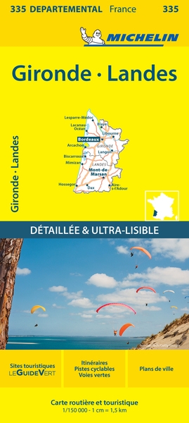 Carte départementale gironde, landes - Image principale