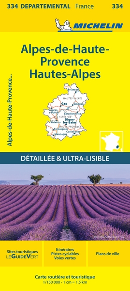 Carte départementale alpes-de-haute-provence, hautes-alpes - Image principale