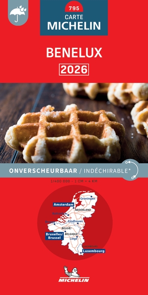 Carte nationale benelux 2026 - indéchirable - Image principale