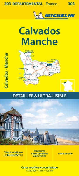 Carte départementale calvados, manche - Image principale