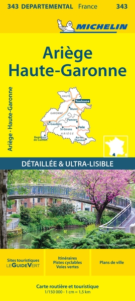Carte départementale ariège, haute-garonne - Image principale