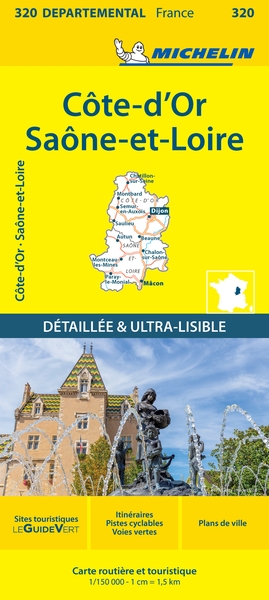 Carte départementale côte-d'or, saône-et-loire - Image principale