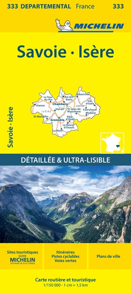 Carte départementale isère, savoie - Image principale