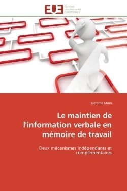 Le maintien de l'information verbale en mémoire de travail - Image principale