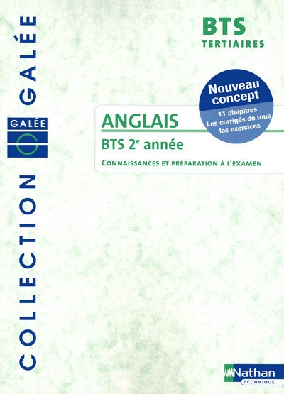 Anglais 2e année bts tertiaires galée livre de l'élève - Image principale