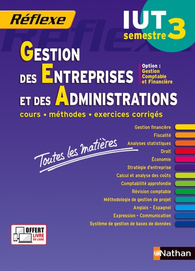 Gestion des entreprises et des administrations semestre 3 iut opt cf-toutes les matières n 31 - 2016 - Image principale