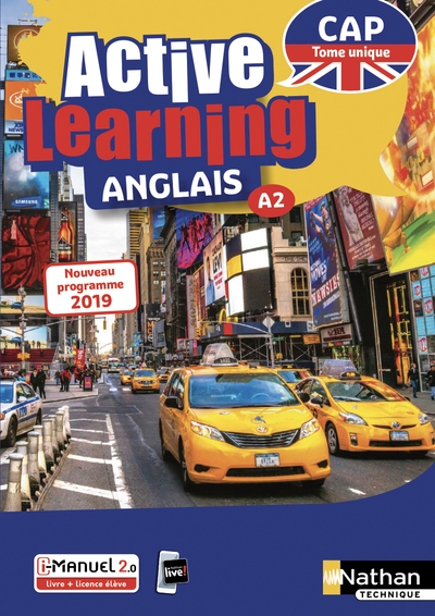 Active learning anglais cap a2 - tome unique - livre + licence élève 2019 - Image principale