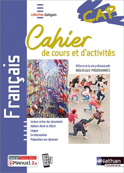 Français cap - cahier de cours et d'activités (dialogues) livre + licence élève - 2020 - Image principale