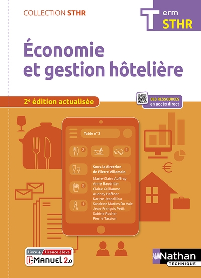 Economie et gestion hôtelière - terminal (sthr) livre + licence élève - 2022 - Image principale