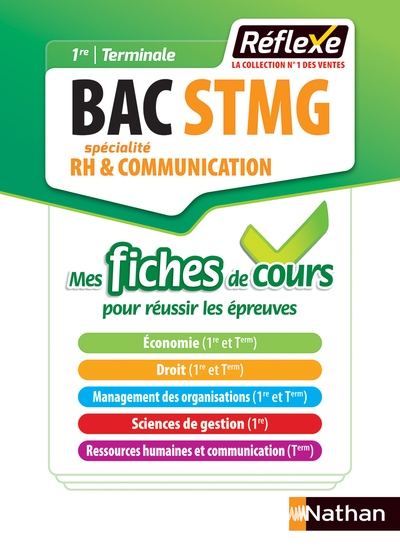 Ressources humaines et communication - 1ère/term stmg (mes fiches de cours - réflexe n°9) - 2018 - Image principale