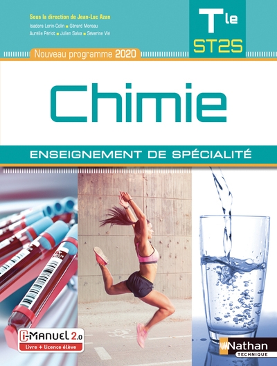 Chimie term st2s - enseignement de spécialité - livre + licence élève - 2020 - Image principale