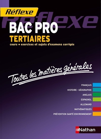 Toutes les matières générales - bac pro tertiaires réflexe bac pro - Image principale