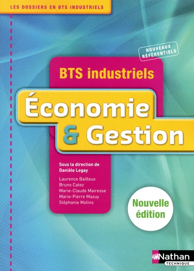 Economie et gestion - bts indutriels livre de l'élève - Image principale