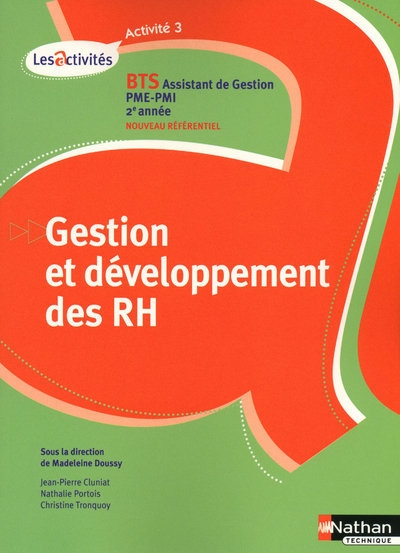 Gestion et developpement des rh activite 3 bts 2 assitant de gestion pme/pmi eleve 2010 - Image principale