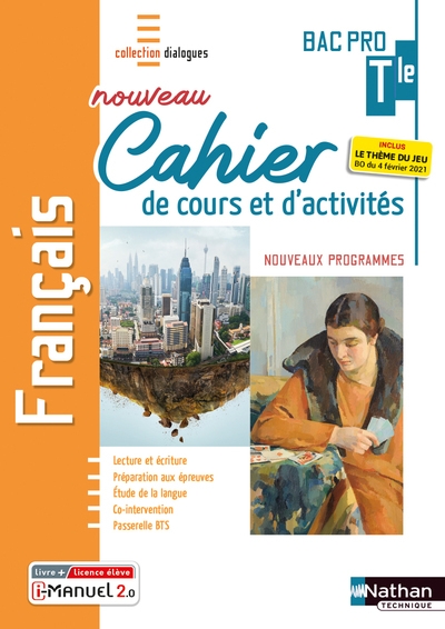 Français - term bac pro - cahier de cours et d'activités (dialogues) livre + licence élève - Image principale