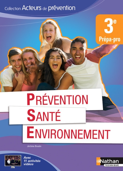 Prévention santé environnement 3e prépa-pro acteurs de prévention livre de l'élève - Image principale
