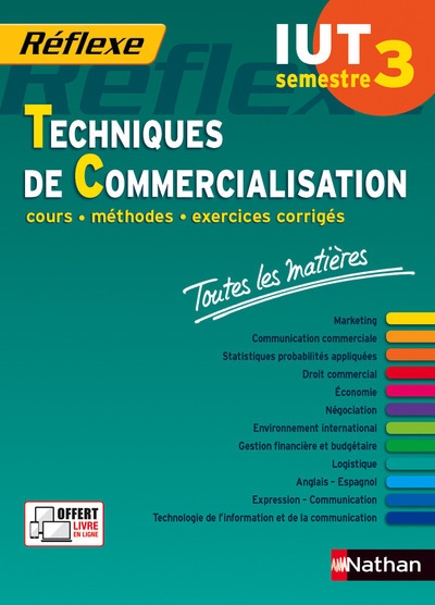 Toutes les matières iut techniques de commercialisation - semestre 3 réflexe iut - Image principale