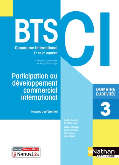 Participation au développement commercial international - bts ci livre + licence élève 2021 - Image principale